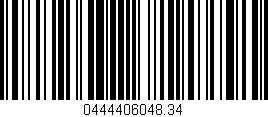 Código de barras (EAN, GTIN, SKU, ISBN): '0444406048.34'