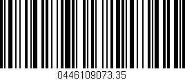 Código de barras (EAN, GTIN, SKU, ISBN): '0446109073.35'
