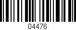 Código de barras (EAN, GTIN, SKU, ISBN): '04476'