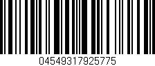 Código de barras (EAN, GTIN, SKU, ISBN): '04549317925775'