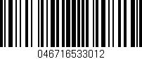 Código de barras (EAN, GTIN, SKU, ISBN): '046716533012'