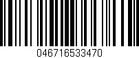 Código de barras (EAN, GTIN, SKU, ISBN): '046716533470'