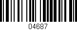 Código de barras (EAN, GTIN, SKU, ISBN): '04687'