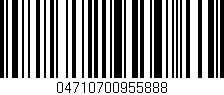 Código de barras (EAN, GTIN, SKU, ISBN): '04710700955888'