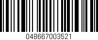 Código de barras (EAN, GTIN, SKU, ISBN): '048667003521'