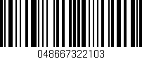 Código de barras (EAN, GTIN, SKU, ISBN): '048667322103'