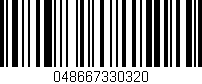 Código de barras (EAN, GTIN, SKU, ISBN): '048667330320'