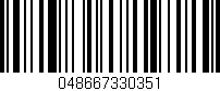 Código de barras (EAN, GTIN, SKU, ISBN): '048667330351'