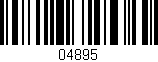 Código de barras (EAN, GTIN, SKU, ISBN): '04895'