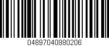 Código de barras (EAN, GTIN, SKU, ISBN): '04897040880206'