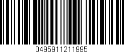Código de barras (EAN, GTIN, SKU, ISBN): '0495911211995'