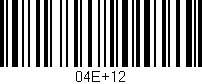 Código de barras (EAN, GTIN, SKU, ISBN): '04E+12'