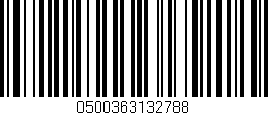 Código de barras (EAN, GTIN, SKU, ISBN): '0500363132788'