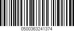 Código de barras (EAN, GTIN, SKU, ISBN): '0500363241374'
