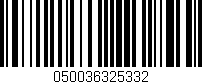 Código de barras (EAN, GTIN, SKU, ISBN): '050036325332'