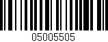 Código de barras (EAN, GTIN, SKU, ISBN): '05005505'
