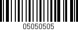 Código de barras (EAN, GTIN, SKU, ISBN): '05050505'
