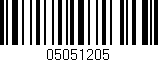 Código de barras (EAN, GTIN, SKU, ISBN): '05051205'