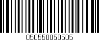 Código de barras (EAN, GTIN, SKU, ISBN): '050550050505'