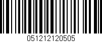 Código de barras (EAN, GTIN, SKU, ISBN): '051212120505'