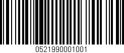Código de barras (EAN, GTIN, SKU, ISBN): '0521990001001'