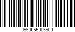 Código de barras (EAN, GTIN, SKU, ISBN): '0550055005500'
