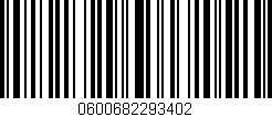 Código de barras (EAN, GTIN, SKU, ISBN): '0600682293402'