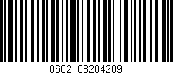 Código de barras (EAN, GTIN, SKU, ISBN): '0602168204209'