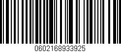 Código de barras (EAN, GTIN, SKU, ISBN): '0602168933925'