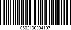 Código de barras (EAN, GTIN, SKU, ISBN): '0602168934137'