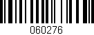 Código de barras (EAN, GTIN, SKU, ISBN): '060276'