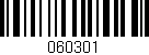 Código de barras (EAN, GTIN, SKU, ISBN): '060301'