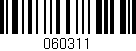 Código de barras (EAN, GTIN, SKU, ISBN): '060311'