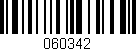 Código de barras (EAN, GTIN, SKU, ISBN): '060342'