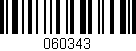 Código de barras (EAN, GTIN, SKU, ISBN): '060343'