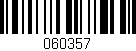 Código de barras (EAN, GTIN, SKU, ISBN): '060357'