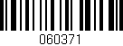 Código de barras (EAN, GTIN, SKU, ISBN): '060371'