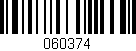 Código de barras (EAN, GTIN, SKU, ISBN): '060374'