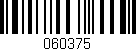 Código de barras (EAN, GTIN, SKU, ISBN): '060375'