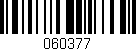 Código de barras (EAN, GTIN, SKU, ISBN): '060377'