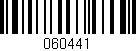 Código de barras (EAN, GTIN, SKU, ISBN): '060441'