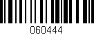 Código de barras (EAN, GTIN, SKU, ISBN): '060444'