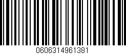 Código de barras (EAN, GTIN, SKU, ISBN): '0606314961381'