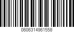 Código de barras (EAN, GTIN, SKU, ISBN): '0606314961558'
