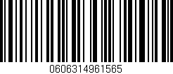 Código de barras (EAN, GTIN, SKU, ISBN): '0606314961565'