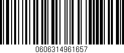 Código de barras (EAN, GTIN, SKU, ISBN): '0606314961657'