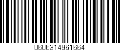 Código de barras (EAN, GTIN, SKU, ISBN): '0606314961664'