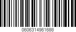 Código de barras (EAN, GTIN, SKU, ISBN): '0606314961688'