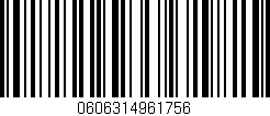 Código de barras (EAN, GTIN, SKU, ISBN): '0606314961756'