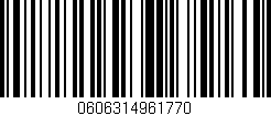 Código de barras (EAN, GTIN, SKU, ISBN): '0606314961770'